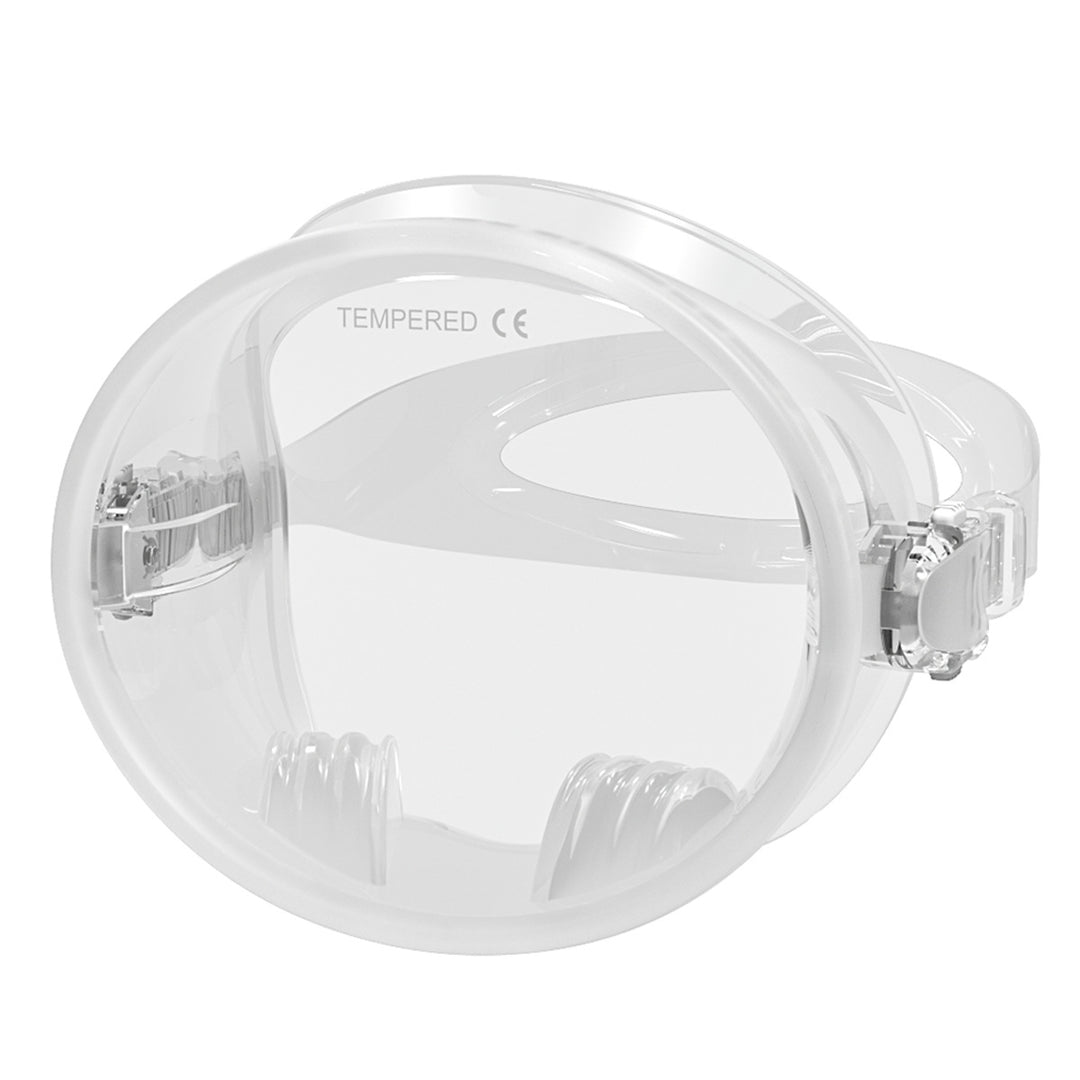 Swimming mask with ergonomic silicone sealing ring Bowlift