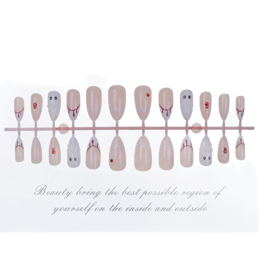 Creative Themed Press-On Nail Set Bowlift