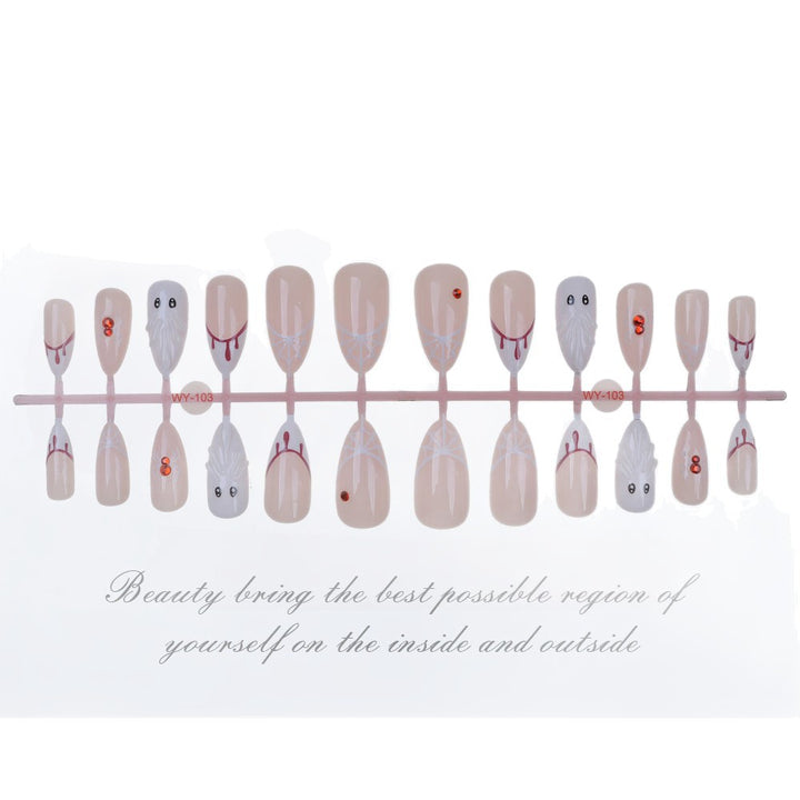Creative Themed Press-On Nail Set Bowlift