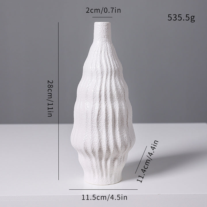 Textured Ceramic Decorative Vase