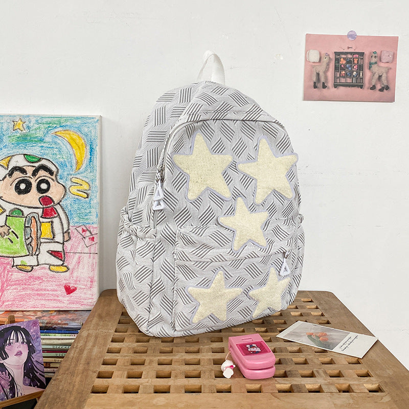 Backpack with Stylish Star Design and Comfortable Carrying System Bowlift