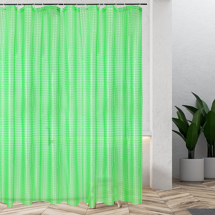 Textured Water-Repellent Shower Curtain Bowlift