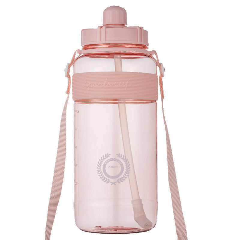 Unisex High-Volume Sports Water Bottle with Practical Lid Opening Bowlift