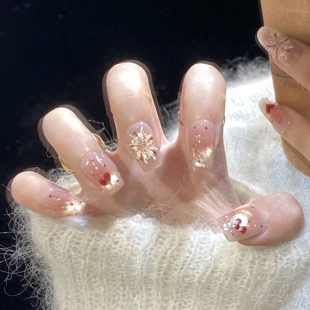Decorative Stiletto Press-On Nails Bowlift