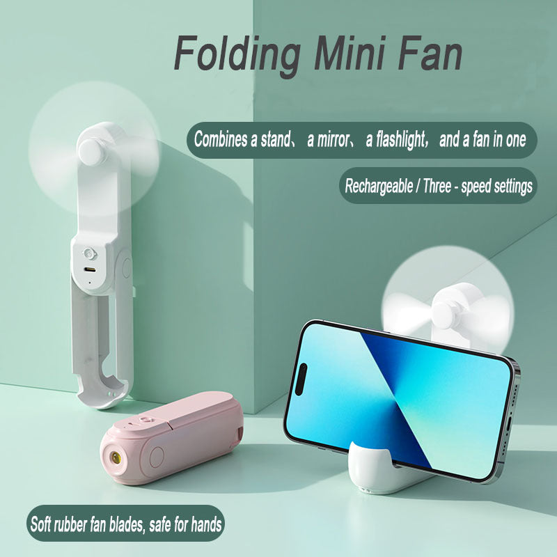 Women's portable smartphone fan with integrated power bank function Bowlift