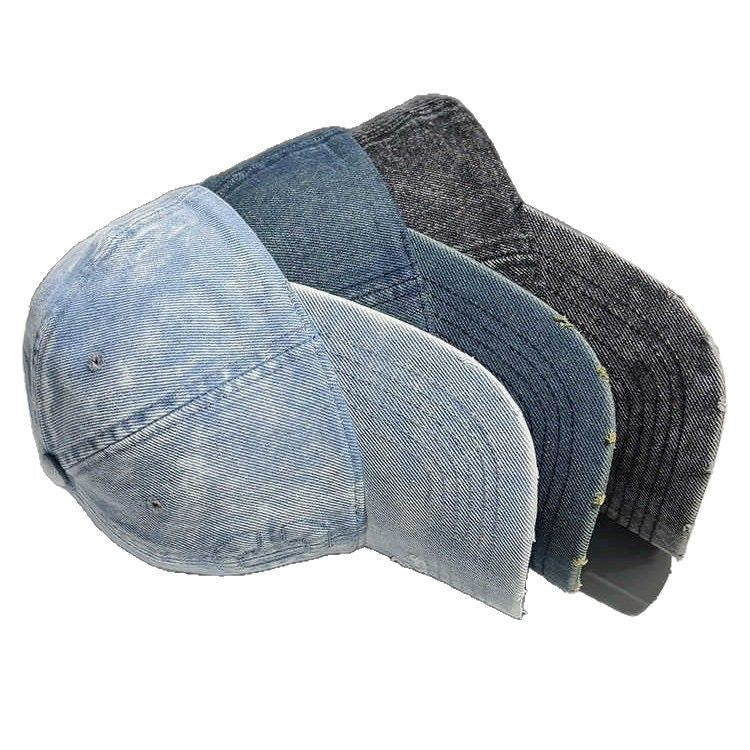 Men's Distressed Denim Baseball Cap Bowlift 1784188308