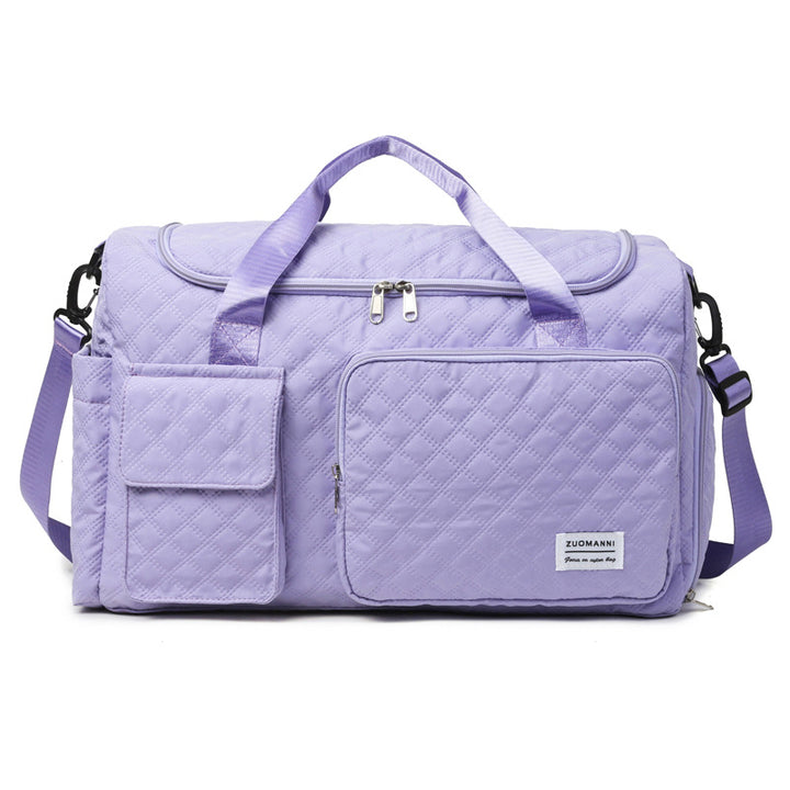 Spacious Sport Duffel Bag With Textured Surface Bowlift