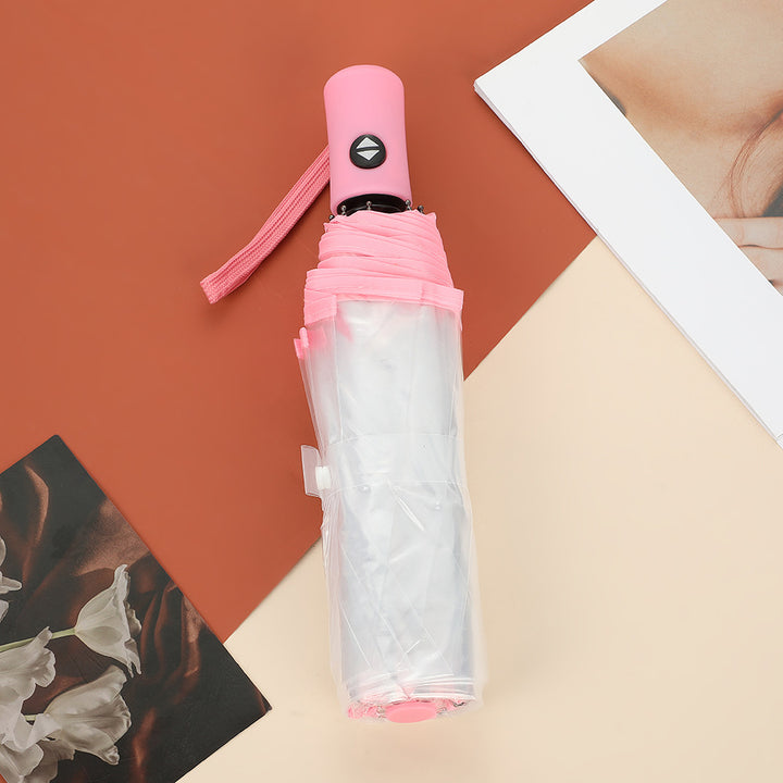 Unisex Automatic Transparent Umbrella Bowlift
