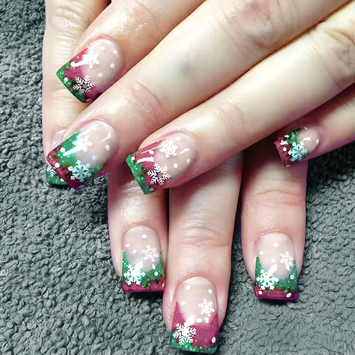Holiday-Themed Decorative Press-On Nails Bowlift
