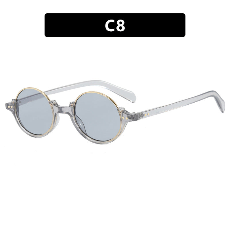Women's round sunglasses with elegant plastic frame Bowlift