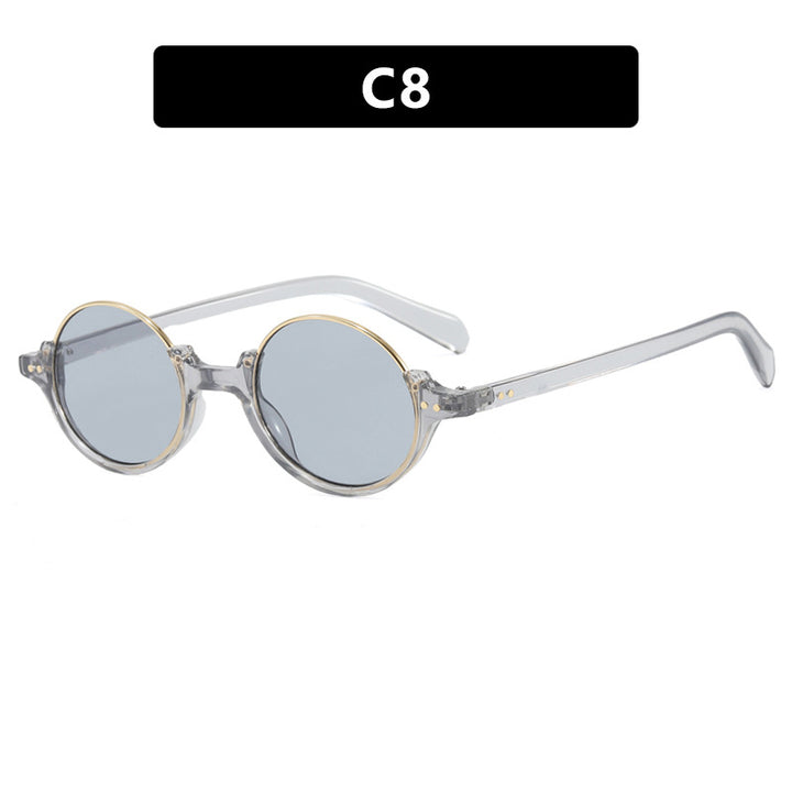 Women's round sunglasses with elegant plastic frame Bowlift