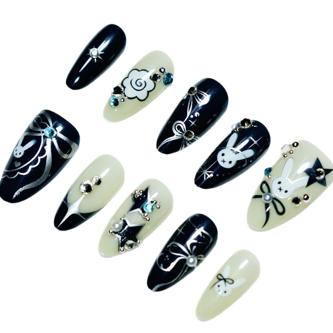 Artistic Themed Press-On Nails Bowlift