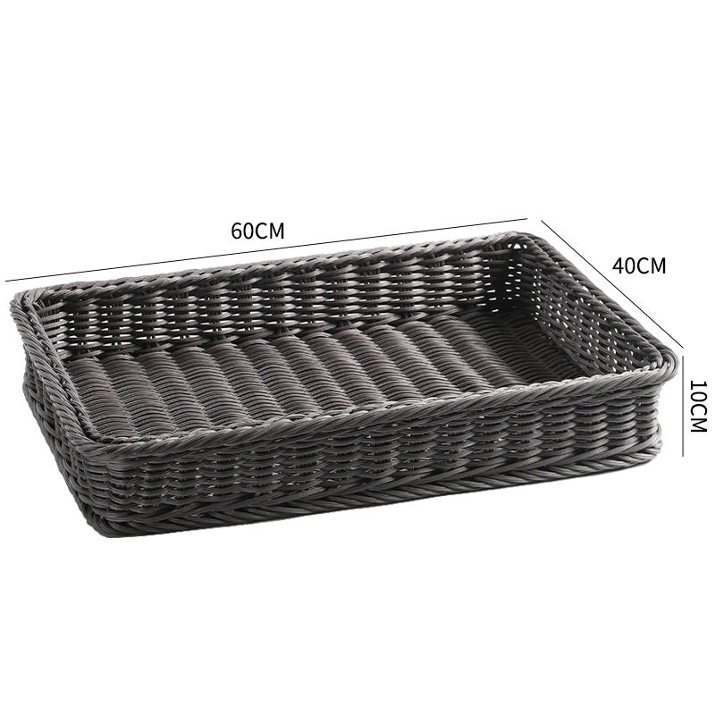Rectangular Woven Serving Basket Bowlift
