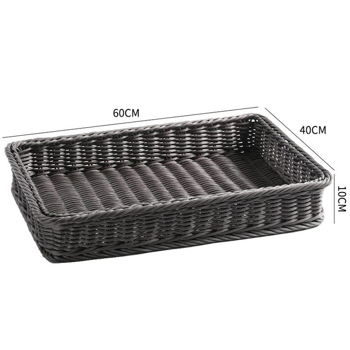 Rectangular Woven Serving Basket Bowlift