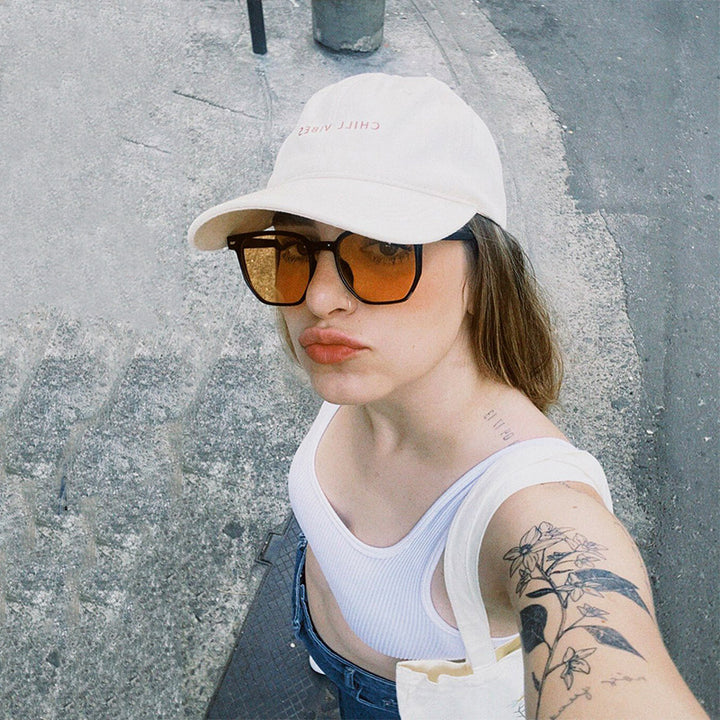 Women's fashionable transparent sunglasses in elegant hexagon design Bowlift
