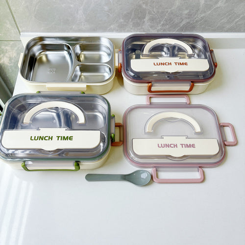 Multi-Compartment Stainless Steel Meal Prep Box
