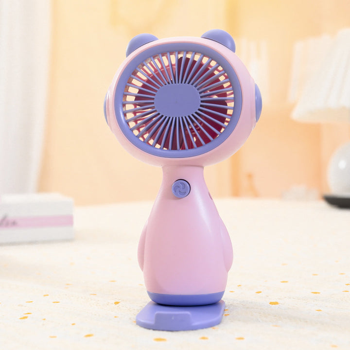 Women Portable Mini-Fan in Cute Animal Design Bowlift