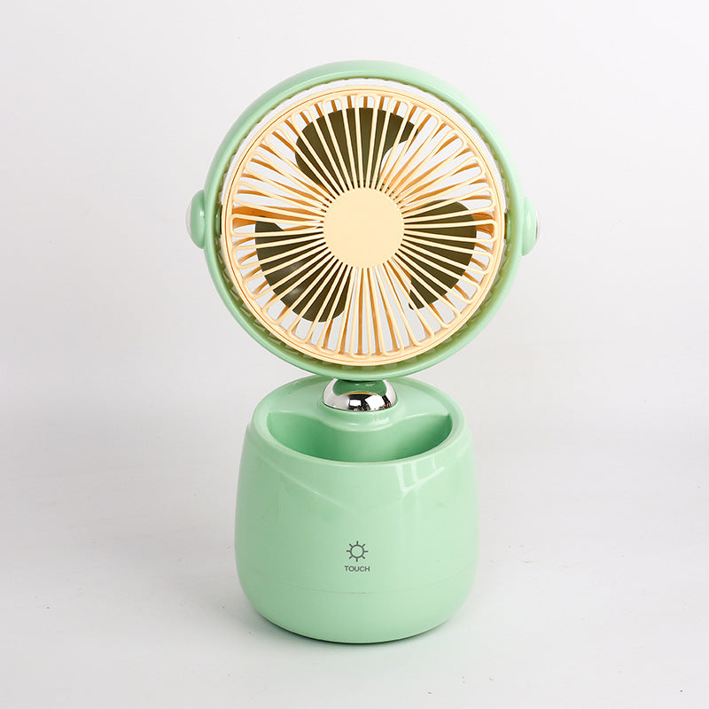 Ladies portable touch fan with flexible tilt and USB connection Bowlift