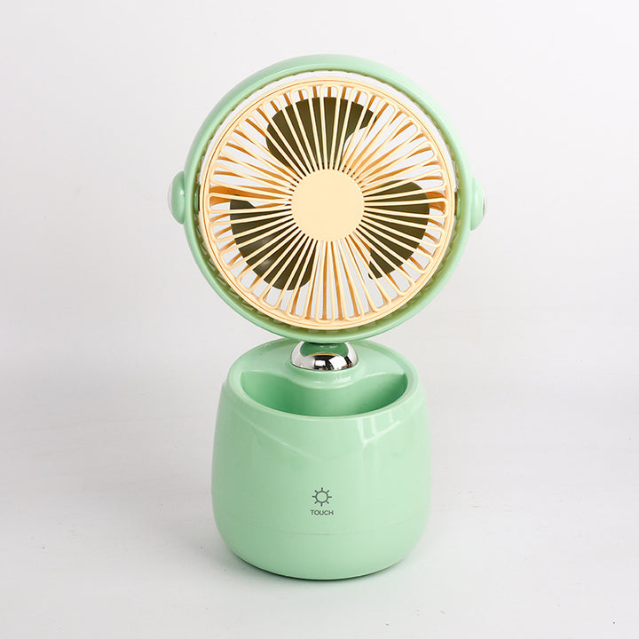 Ladies portable touch fan with flexible tilt and USB connection Bowlift