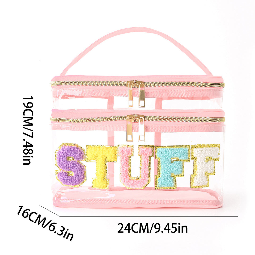Plastic cosmetic box with two compartments Bowlift