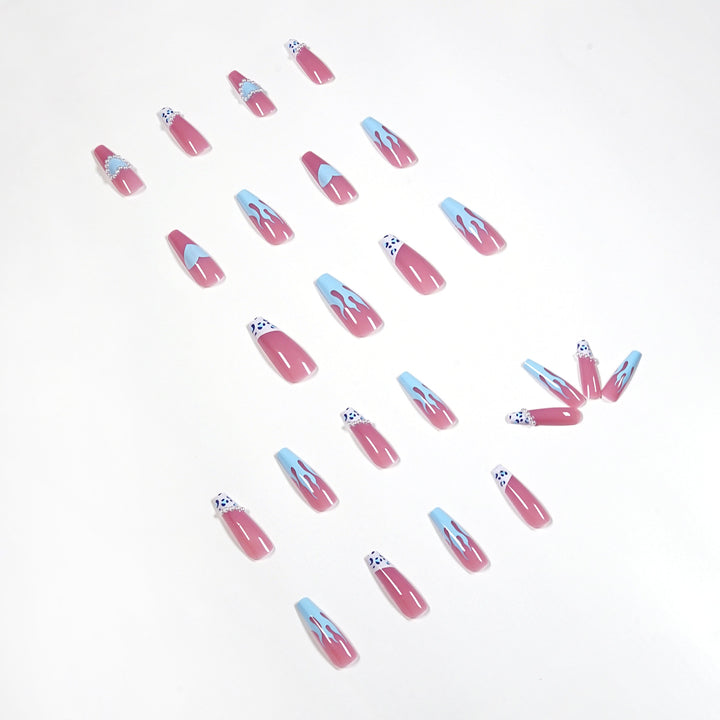 Artful stiletto nails in creative design Bowlift
