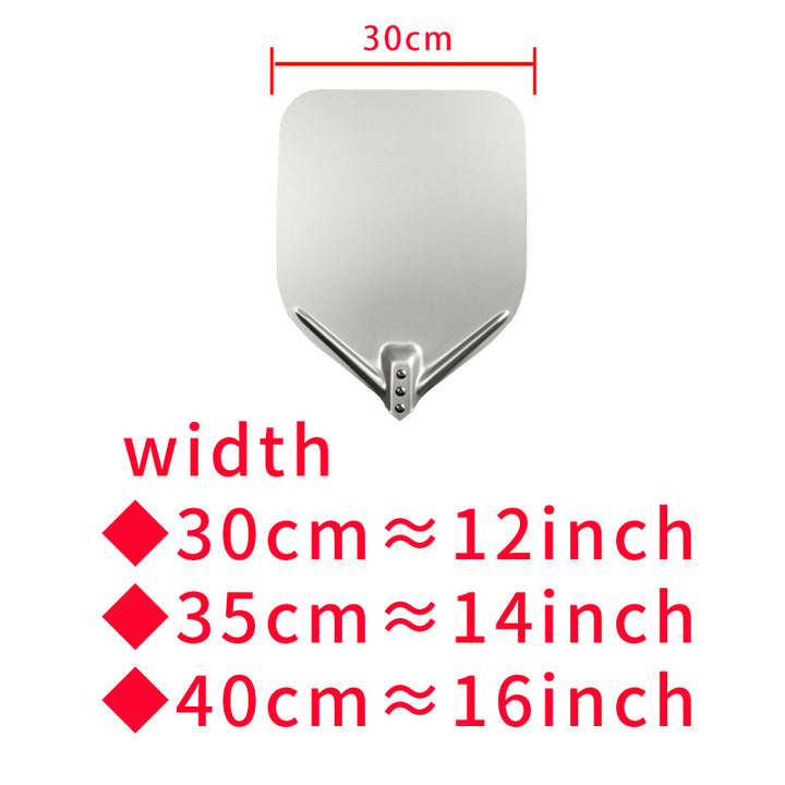 extra-long wooden handled aluminum pizza peel with flat square paddle Bowlift