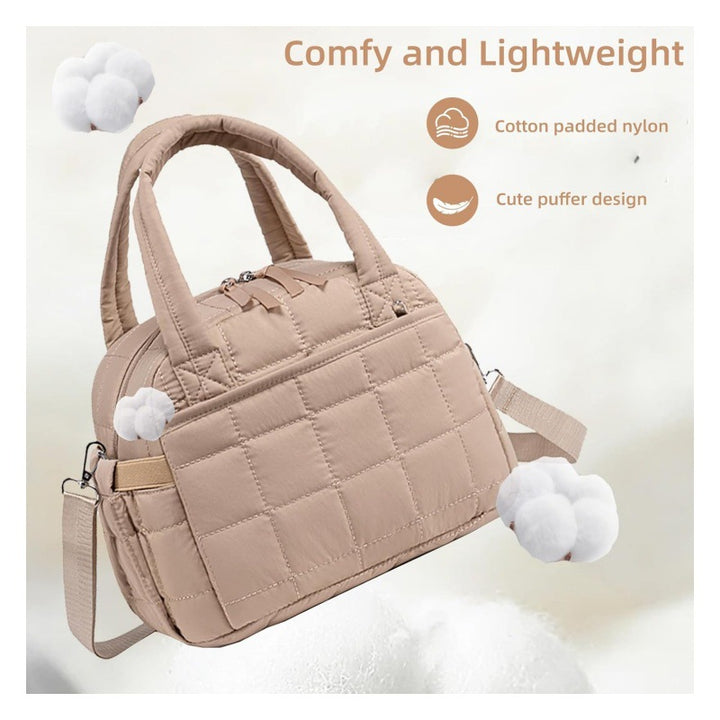 Padded tote bag with removable shoulder strap Bowlift
