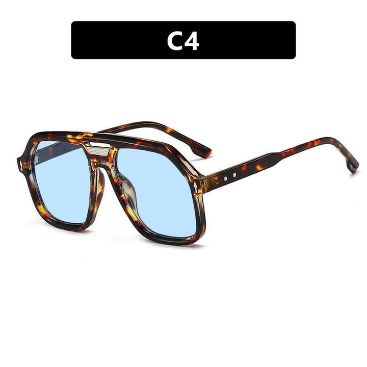 Women's oversized sunglasses with polygonal frame and UV protection Bowlift