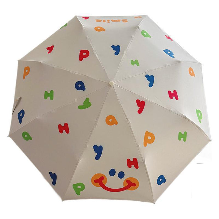 Women's Automatic Folding Umbrella with Cheerful Design Bowlift