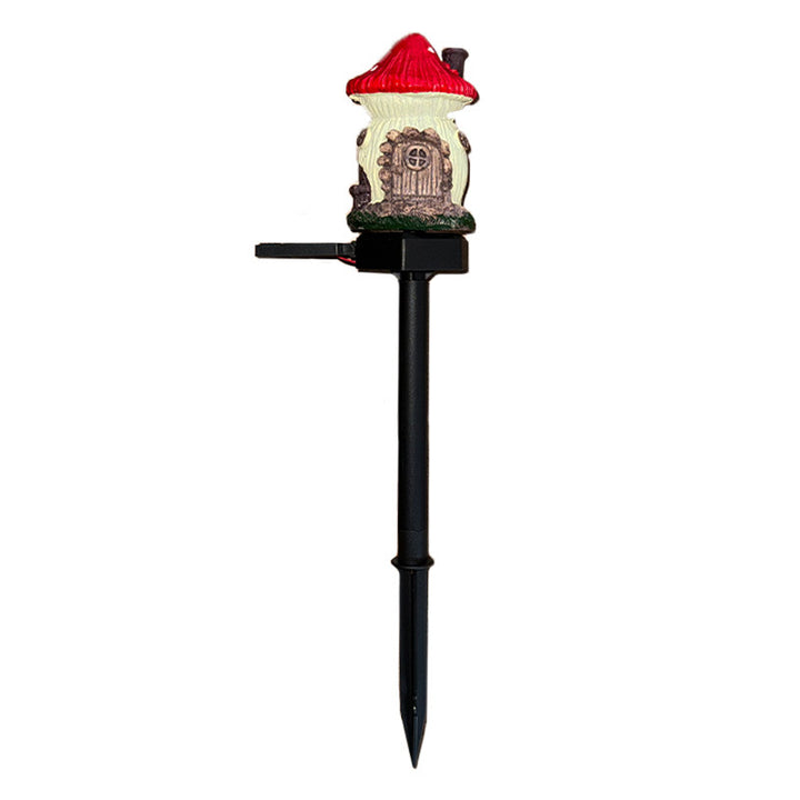 Welcoming Birdhouse Solar Pathway Stake Light With Dusk-To-Dawn Sensor Bowlift