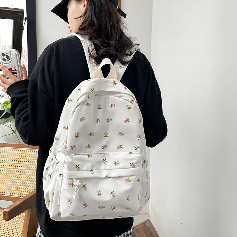 Floral Print Everyday Backpack Bowlift