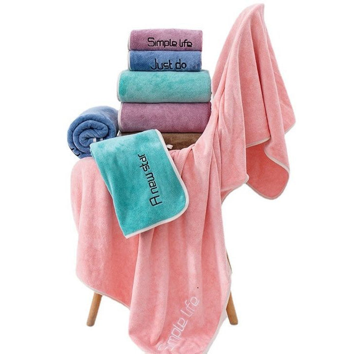 Microfiber Quick-Dry Bath Towel Wrap with Elastic Waist and Hanging Loop Bowlift