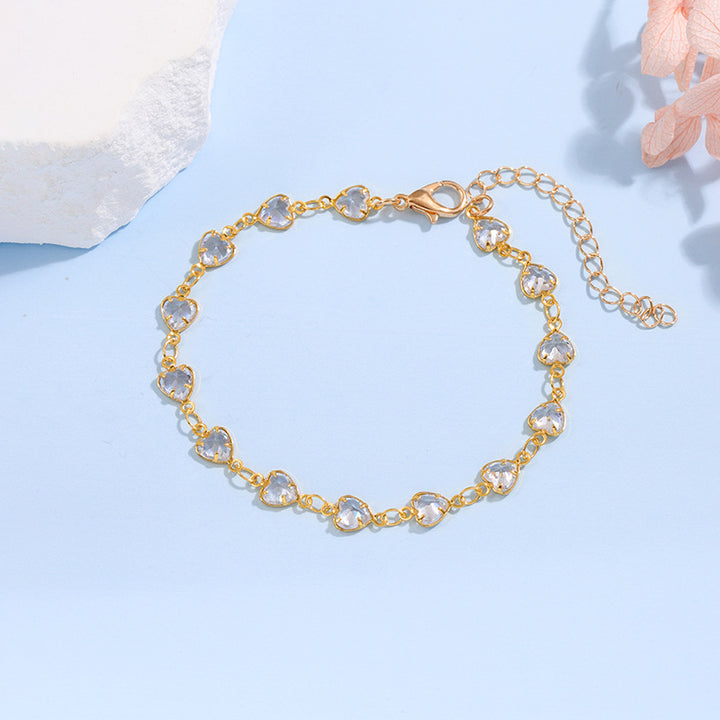 Elegant Glass Chain Bracelet Bowlift