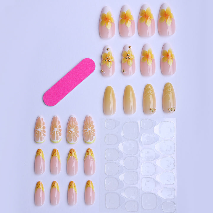 Artificial nails with playful fruit design Bowlift