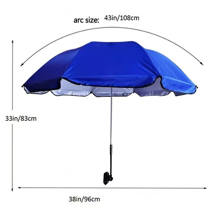 Women's Adjustable Beach Sunshade Umbrella with Ground Anchor Bowlift