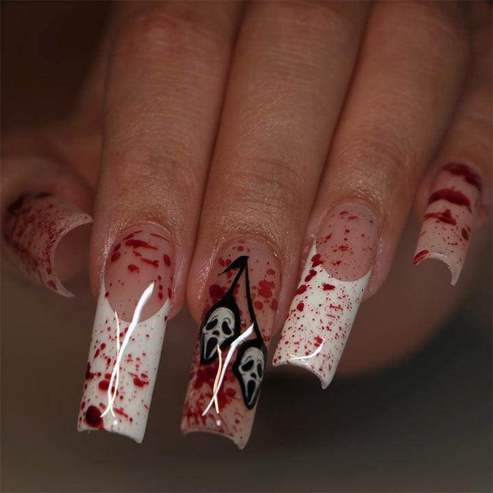 Artistic Halloween-Themed Press-On Nails Bowlift