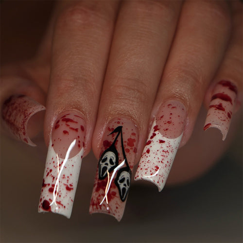 Artistic Halloween-Themed Press-On Nails Bowlift