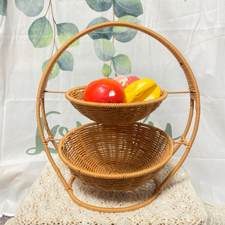 Rustic Woven Fruit & Vegetable Basket Bowlift