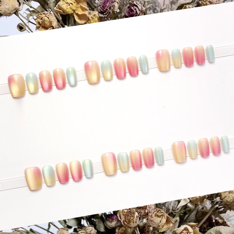 Ombre Effect Press-On Nail Set Bowlift