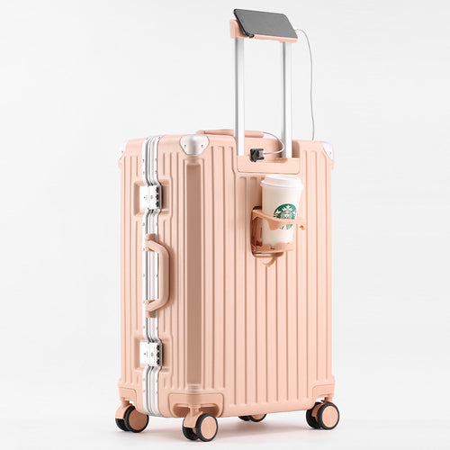 Unisex Smart Travel Suitcase with USB Charging Port Bowlift