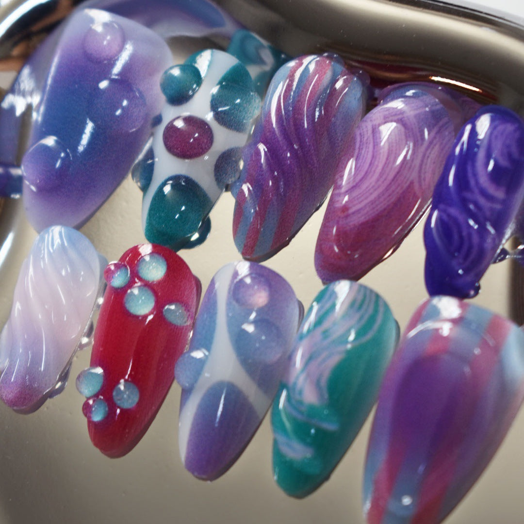 Artistic 3D Nail Design Bowlift