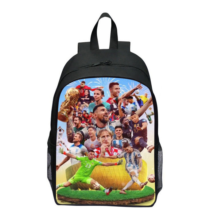 Backpack with Striking Sports Motif Bowlift