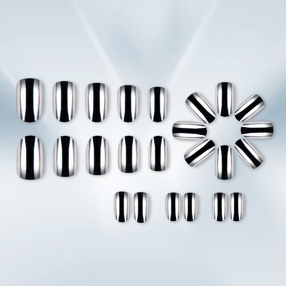 Metallic Finish Nail Art Bowlift