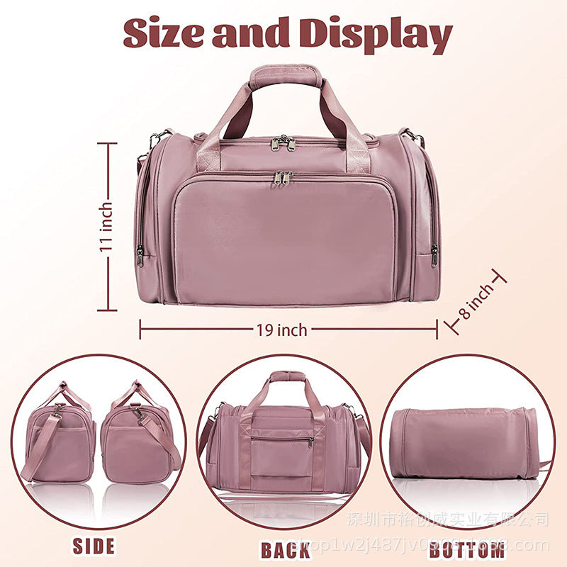 Multi-Purpose Travel Gym Duffel Bag with Shoe Compartment Bowlift