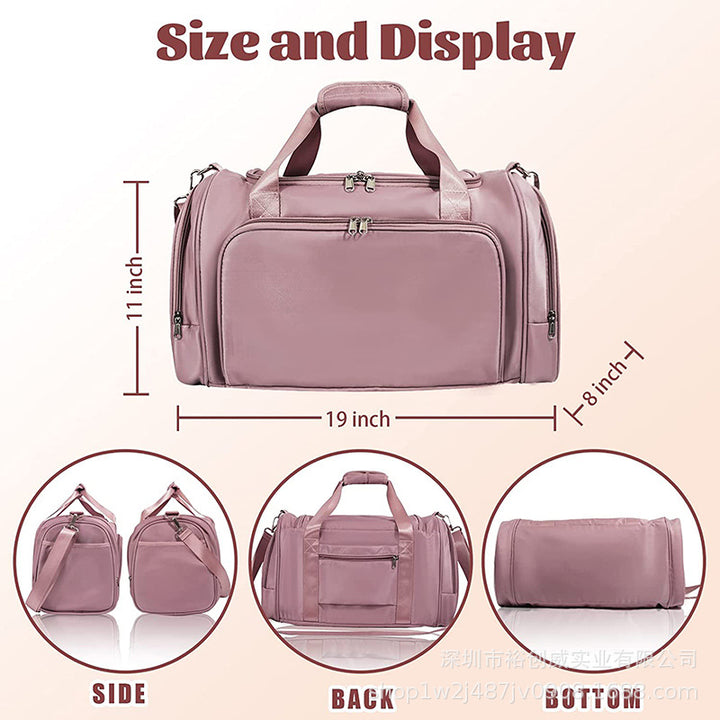 Multi-Purpose Travel Gym Duffel Bag with Shoe Compartment Bowlift