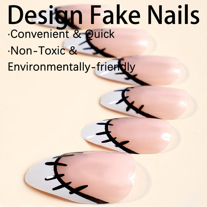 Creative nail art set with original sewing design Bowlift