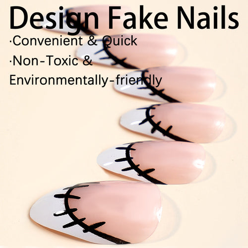 Creative nail art set with original sewing design Bowlift