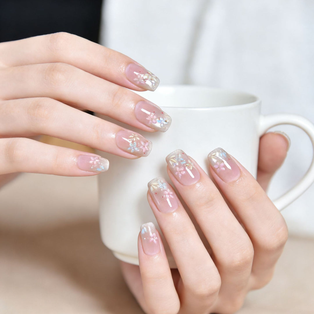 Decorative Press-On Nail Design Set Bowlift