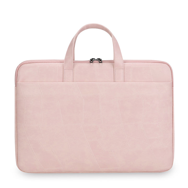Premium Patchwork Leather Laptop Bag Bowlift