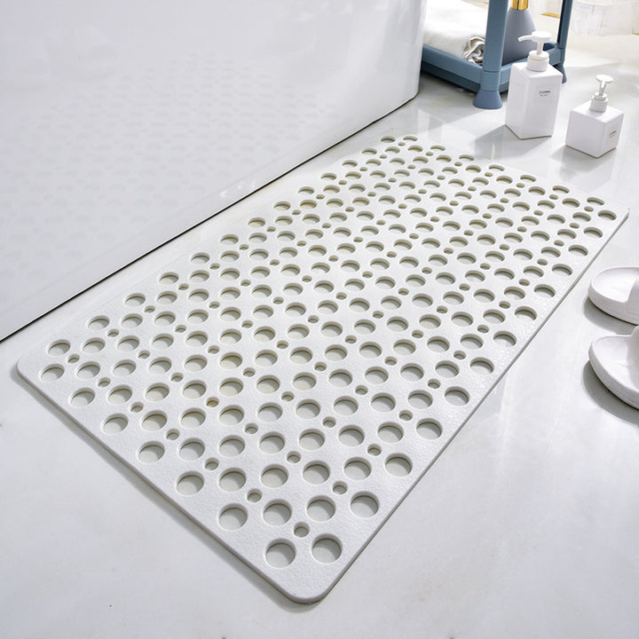 Drainage Bath Mat with Perforated Anti-Slip Surface Bowlift